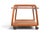 Mid-Century Modern Mid 20th Century Danish Modern Flip Top Bar Cart in Teak + Cream Laminate For Sale - Image 3 of 11
