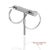 Silver 18k 750 Solid White Gold in and Out Natural Diamond Hoop Earrings, Pair For Sale - Image 8 of 13