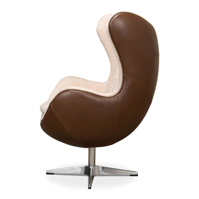 Mid-Century Modern Mid Century Style Egg Chair For Sale - Image 3 of 7