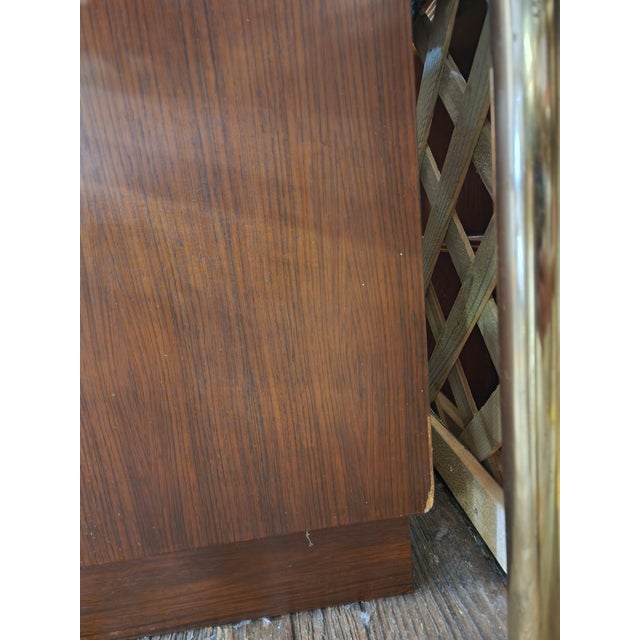 Wood Vintage Mid Century Modern Rosewood Credenza by P. Vestergaard | Sliding Door Sideboard Cabinet | Danish Modern Storage Console, Attributed For Sale - Image 7 of 17