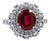 Late 20th Century 3.55 Carat Ruby Ring, Size 5 For Sale