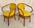 Here is a vibrant pair of Thonet bentwood armchairs from the 1970's. These iconic wraparound chairs feature Thonet’s...