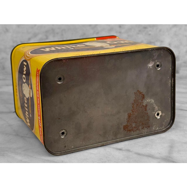 Vintage Traditional Cigar Advertising White Owl Tobacco Tin For Sale - Image 10 of 10