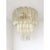 Contemporary champagne “tronchi” murano glass chandelier. scenographic and luxury flush mount , all made in italy, made in...