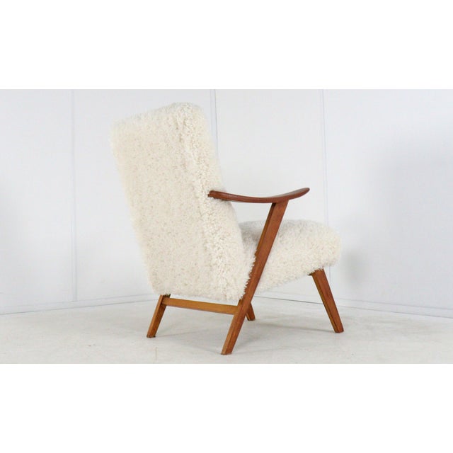 1960s Cream Lounge Chair, 1960s For Sale - Image 5 of 6