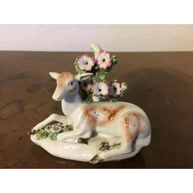 Antique 1765 English George III Derby Porcelain Deer Figure For Sale In New York - Image 6 of 11