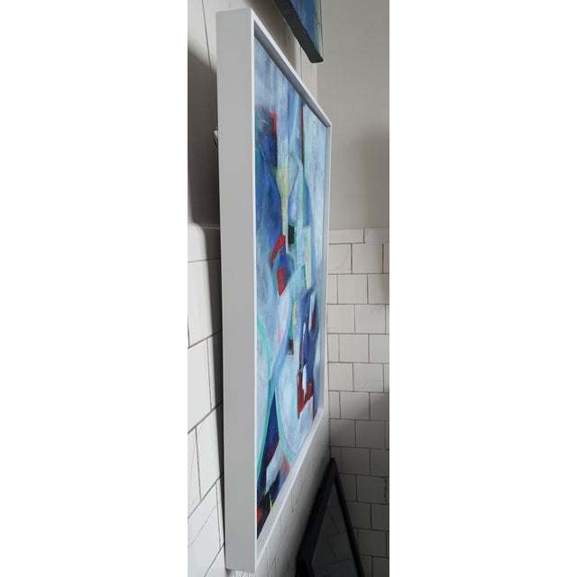 Abstract Moonlight Reveries, an Abstract Painting, Framed For Sale - Image 3 of 8