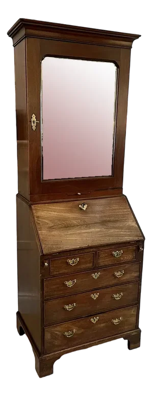 George II Mahogany Bureau Bookcase, 1750s