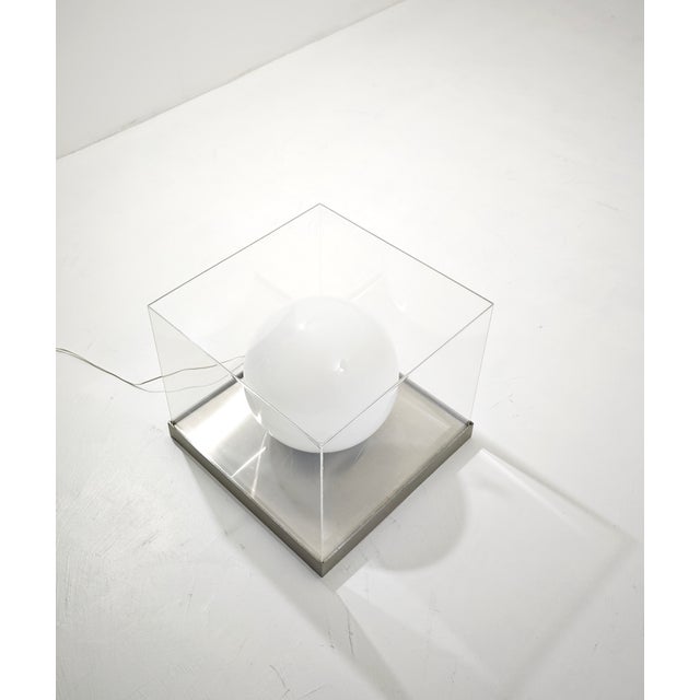 Table Lamp in Glass, Acrylic Glass and Metal, Italy, 1970 For Sale - Image 4 of 18