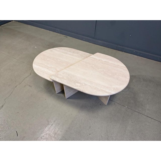 1970s Vintage Travertine Coffee Tables, 1970s, Set of 2 For Sale - Image 5 of 11