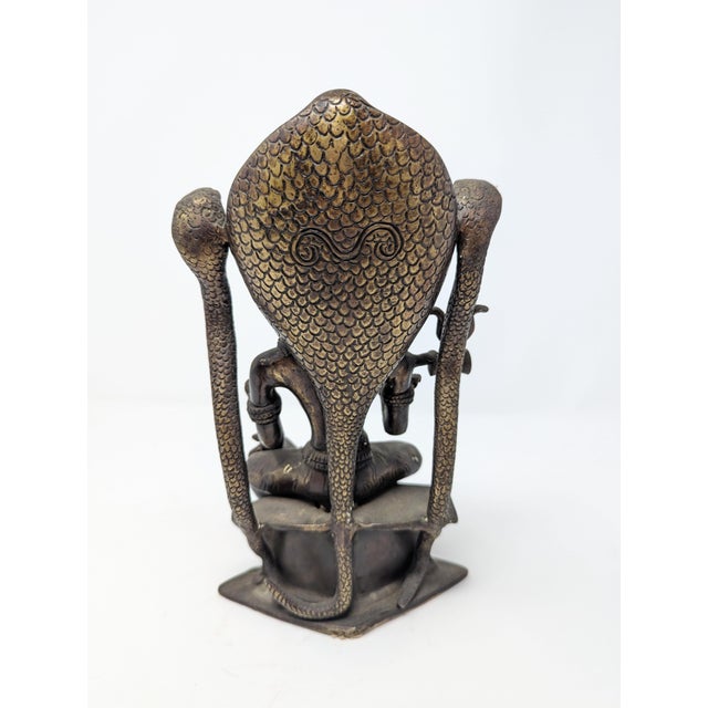 Asian Antique Rare Sri Lankan Bronze Statue: Hindu God Shiva (C. 1880-1910) For Sale - Image 3 of 6