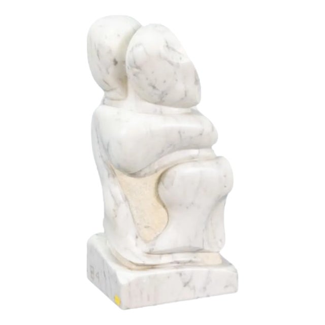 Mario Orsonga, Abstract Figurative Sculpture, 1980s, Marble For Sale