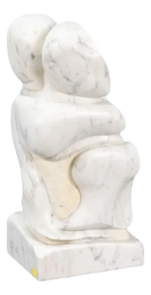 Mario Orsonga, Abstract Figurative Sculpture, 1980s, Marble
