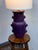 1990s Vintage Purple Ceramic Table Lamp For Sale - Image 5 of 12