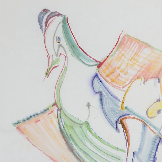 Abstract Calligraphic Nothern Bobwhite - Robert Lohman, C. 1981 For Sale - Image 3 of 8