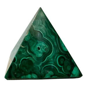 Late 20th Century Malachite Pyramid Paperweight