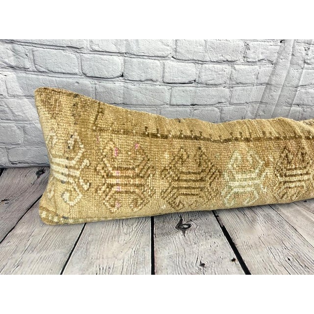 12 x 46 Lumbar Rug Pillow Regal Embellishments Turkish Pillow Cushion Cover For Sale In Houston - Image 6 of 7