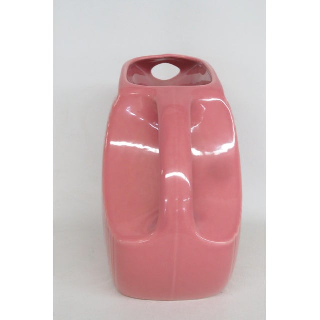 Fiestaware Homer Laughlin Disk Pitcher Rose Pink Jug Concentric Ring Style 4835b For Sale In Miami - Image 6 of 16