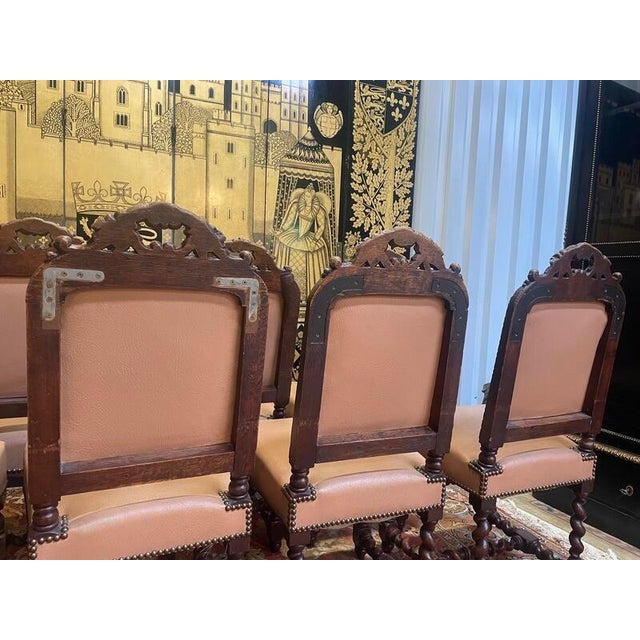 Louis XIII Renaissance Chairs, Set of 11 For Sale - Image 3 of 11