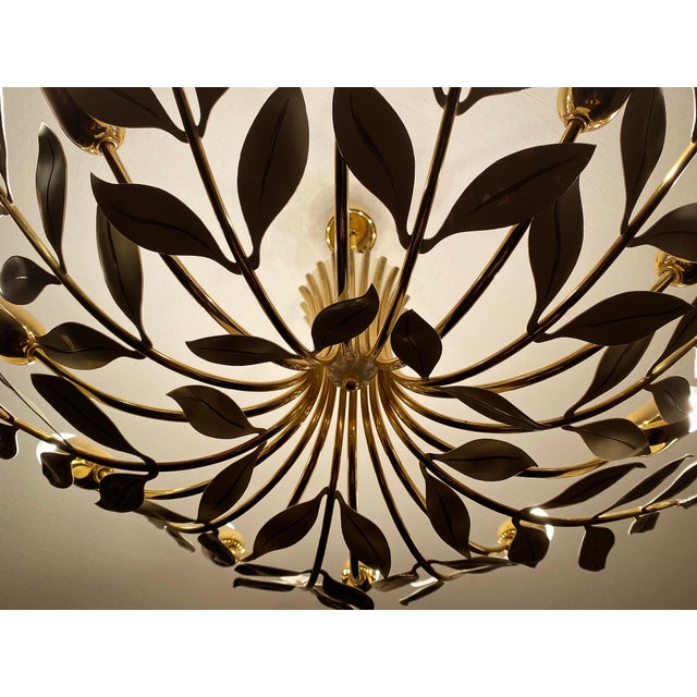 Vintage Floral Pendant Light from Vereinigte Werstaetten, 1950s For Sale - Image 18 of 18