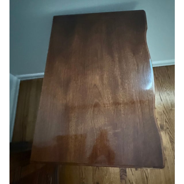 1970s Henredon Mahogany Burlwood Aston Court Suite - Armoire and Nightstand For Sale - Image 9 of 9