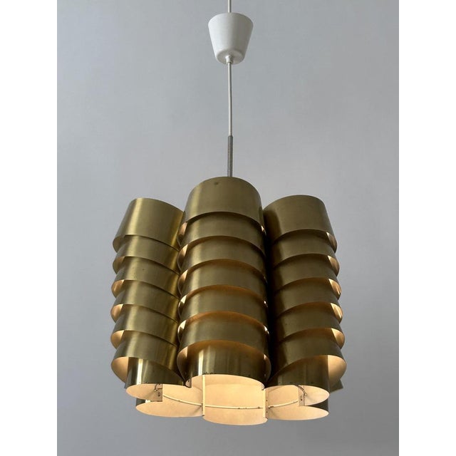 Gold Pendant Lamp by Hans-Agne Jakobsson for AB Markaryd, Sweden, 1960s For Sale - Image 8 of 18