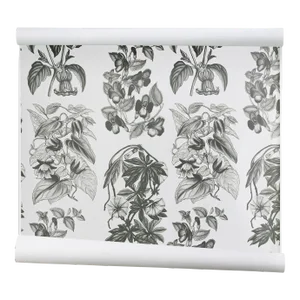 Flore Des Serres Charcoal Wallpaper