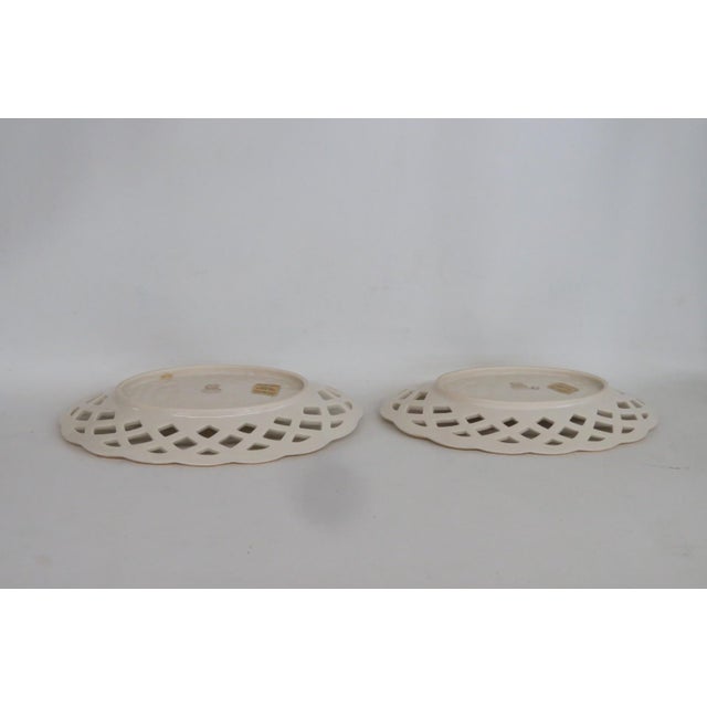 Lenox China Wicker Candy Servers Pair of 2 Porcelain Dishes 24k Gold Trim 4933b For Sale - Image 15 of 15