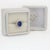 Modern 4cts Blue Sapphire Ring With Natural Diamonds Accents: Solid 14k Gold, 8x6mm For Sale - Image 3 of 7