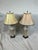 1970s Bombay Table Lamps Porcelain White Floral Oriental Accent Fringe Shades Set of 2 For Sale - Image 13 of 17
