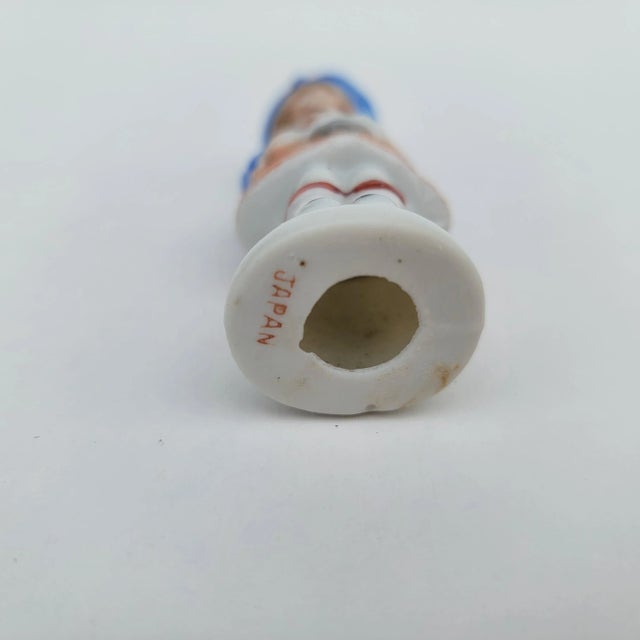 Early 20th Century Porcelain Scottish Girl Figurine Japan For Sale - Image 4 of 9