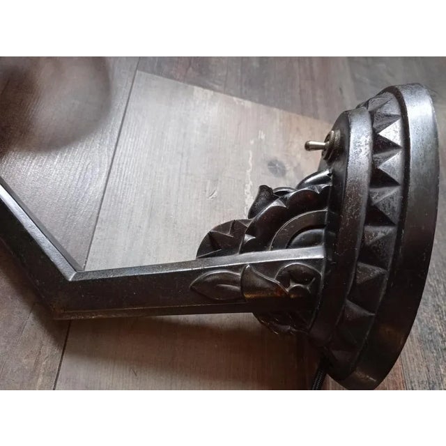 Art Deco Table Lamp in Metal, 1920 For Sale - Image 6 of 10