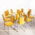 Mustard Yellow Stacking Dining Chairs with Chrome Frame, 1980s, Set of 14 For Sale - Image 11 of 11