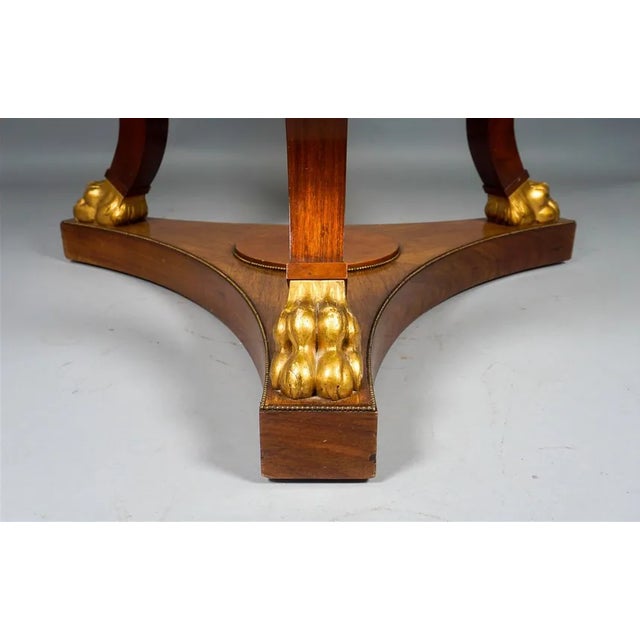 Mid 19th Century Neoclassical Giltwood & Dore Bronze Mounted Mahogany Center Table For Sale - Image 5 of 5