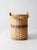 Vintage Woven Splint Basket With Swing Handle For Sale - Image 9 of 13