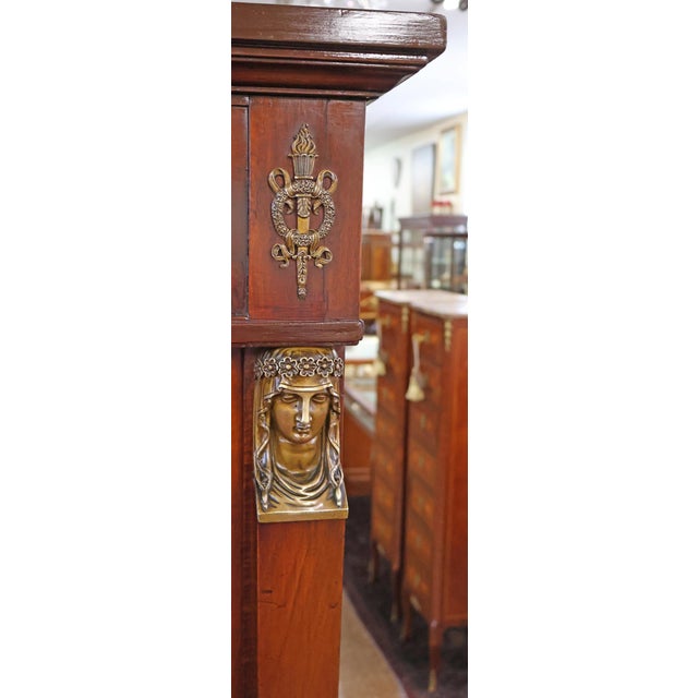 Late 19th Century Mahogany French Empire Two Door Cabinet For Sale - Image 11 of 11