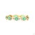 3.28 Carat Round Brilliant Cut Diamond Emerald Gold Bracelet For Sale - Image 4 of 9
