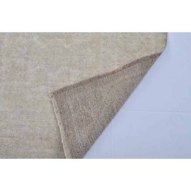 1950s Oushak Small Carpet For Sale - Image 9 of 10