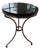 Antique French Maison Jansen Style Gueridon Black Marble Top Side Table For Sale