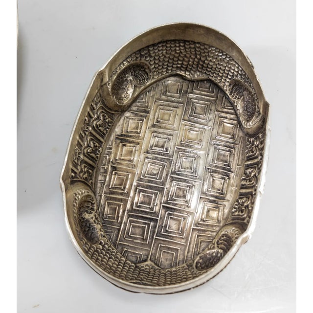 Early 20th Century South East Asian Silver Turtle Form Betel Box For Sale - Image 10 of 11