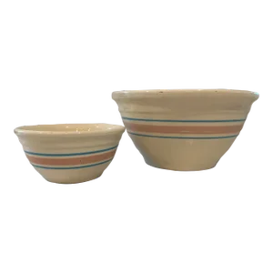 Set of 2 McCoy Ovenware Usa Pottery Bowls