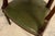 Wood Late 19th Century French Napoleon III Mahogany Desk Chair With Olive Green Leather For Sale - Image 7 of 18