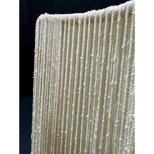 Vintage String Cord Lamp Shades Scalloped Skirt Bohemian - a Pair For Sale - Image 4 of 10