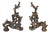 Pair Bronze and Iron, Fireplace Decorations For Sale