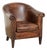 Vintage Club Chair in Sheepskin Leather For Sale