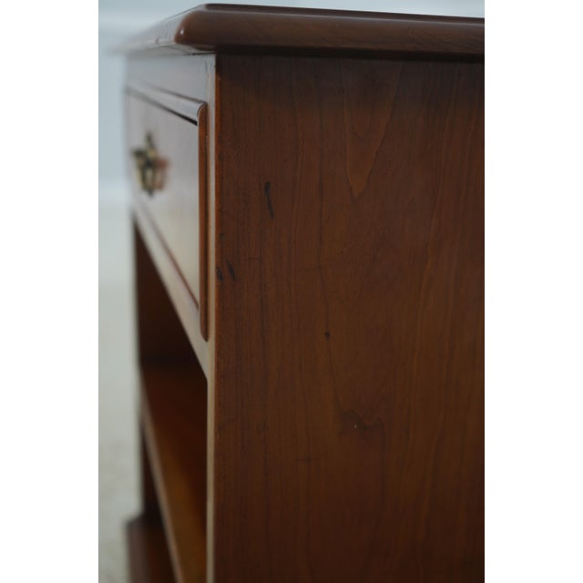 Pair Stickley Cherry 1 Drawer Nightstands For Sale - Image 13 of 18