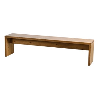 Large Pine Bench, France, 1970s For Sale