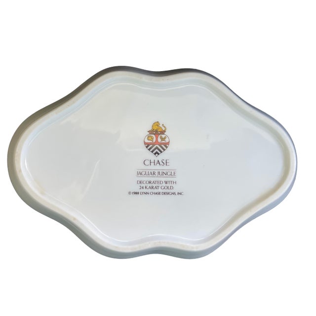 Late 20th Century Lynn Chase Jaguar Jungle and Jungle Party Trays- Set of 3 For Sale - Image 9 of 12