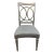 Pulaski Modern Geometric Warm Silver Dining Side Chair For Sale