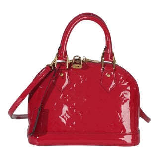 Fuchsia Monogram Vernis Alma BB For Sale